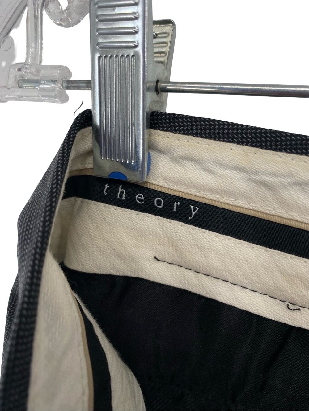 Theory Stretch Wool Straight Full-Length Trousers Dress Pants Size 6 - Picture 5 of 6